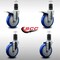 Service Caster 5'' SS Blue Poly Swivel 1-5/8'' Expanding Stem Caster Set 2 Total Lock Brakes, 4PK SCC-SSEXTTL20S514-PPUB-BLU-2-S-2-158 - alternate 3